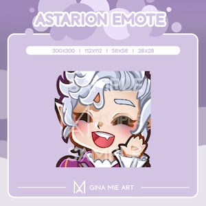 Astarion Hey, Twitch Emote, Baldur&#39;s Gate 3 / BG3