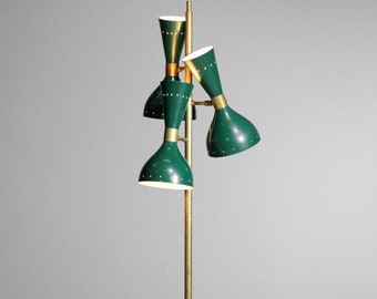 Vintage Mid-Century Modern Floor Lamp - Antique Lighting Fixture with Timeless Style and Character - Stilnovo Vintage Style