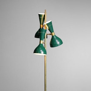 Vintage Mid-Century Modern Floor Lamp - Antique Lighting Fixture with Timeless Style and Character - Stilnovo Vintage Style