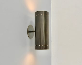 Italian Style Brass Modern Wall Sconce , Mid Century Lighting , Vanity Light - Italian Lighting Design