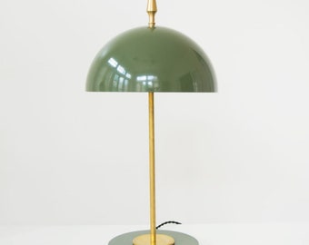 1950s Italian Brass Desk Lamp: Mid-Century Stilnovo Style