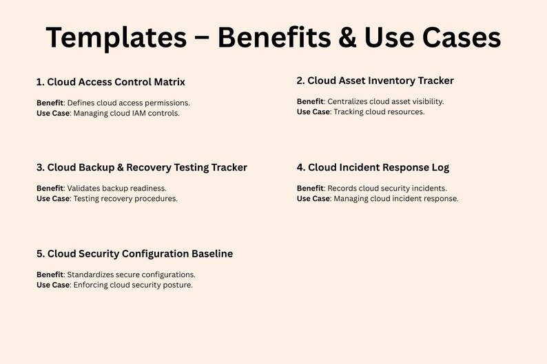 Cloud Security Dashboard Excel Template | Cloud Risk & Compliance ...