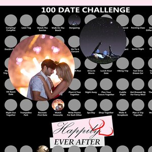 100 Datum Rubbelbild Poster