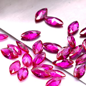 Cubic Zirconia 5A Quality Round Shape Ruby color (2x4 mm - 7x14mm),Premium Machine Cut CZ Stones-Loose Cubic Zirconia Gemstones for Jewelry.