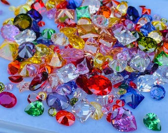 Pierres précieuses en vrac zircone cubique 5A | Pierres CZ de taille mixte