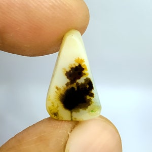 Tree Agate!!, Agate Cabochon, Dendritic, Loose Gemstone Cabochon Dendritic Agate Pear 16x9 mm for making jewelry pendent size.