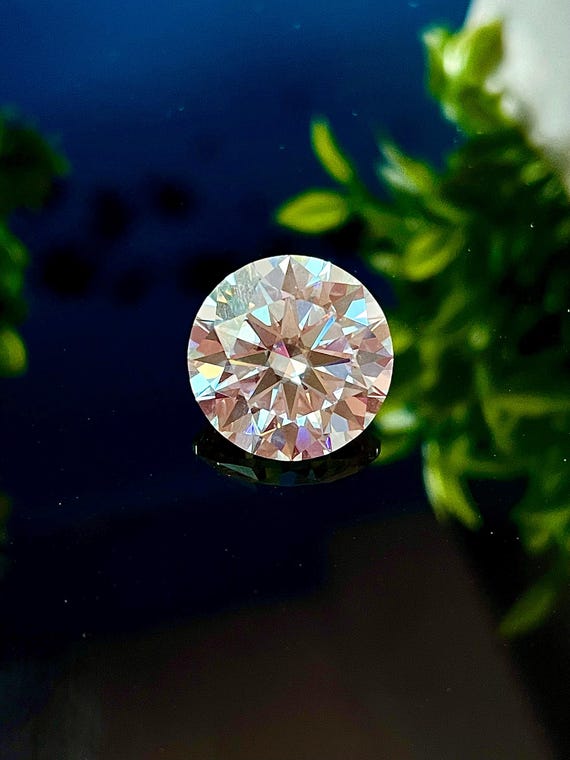 GRA Certified Moissanite Gemstone: D Color VVS1 Clarity Brilliant Cut