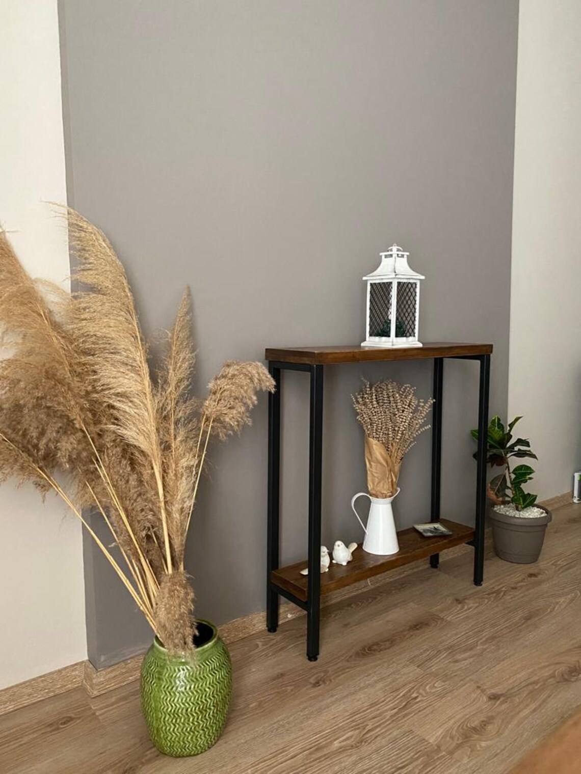 Dresuar Wooden Entryway Table Industrial Entryway Table Etsy