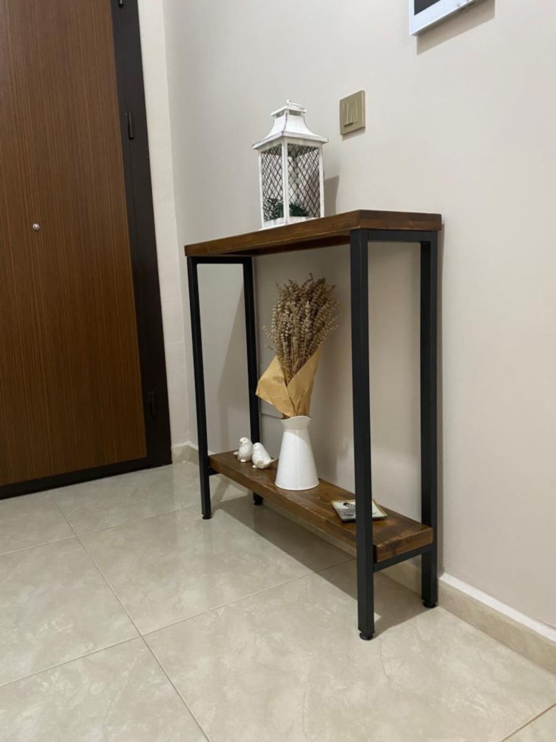 Dresuar Wooden Entryway Table Industrial Entryway Table Etsy