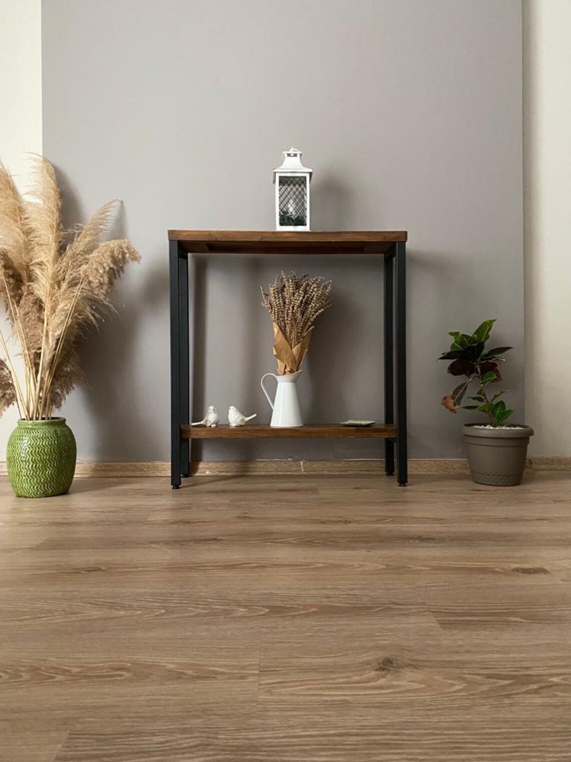 Dresuar Wooden Entryway Table Industrial Entryway Table Etsy