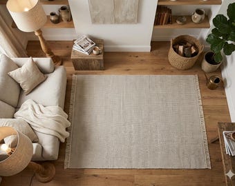 Handgemaakt handgeknoopt grijze kleur dikke wol 6 x 9 | 8 x 10 | 8 x 11 | 9 x 12 | 10 x 13 | 10 x 14 vloerkleed handweefgetouw Luxe wollen tapijt Ultrachique handgeweven vloerkleden