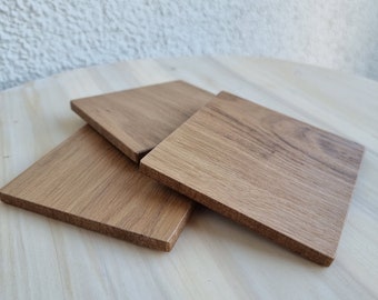 Set of 6 coasters | Wood look