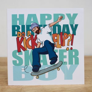 Happy Birthday Skater Boy Grußkarte