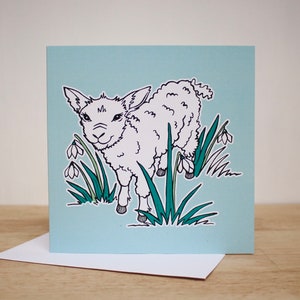 Tarjeta de Pascua - Corderito