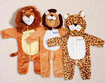 Unisex Baby Onesie,Unisex White Babygrow Bodysuit Gift Baby Shower,Toddler Romper,Animal Baby Bodysuit,Halloween Lion Costume