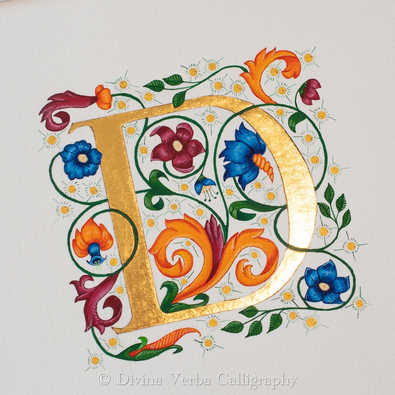 Renaissance Illuminated Letter - Etsy
