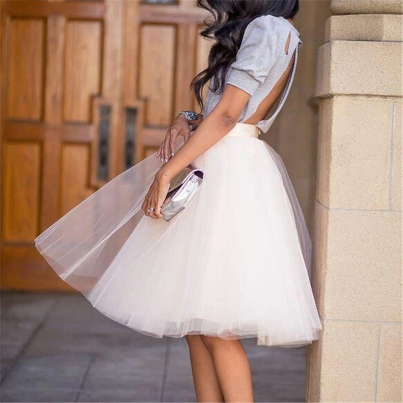 Elastic Tulle Skirt - Etsy