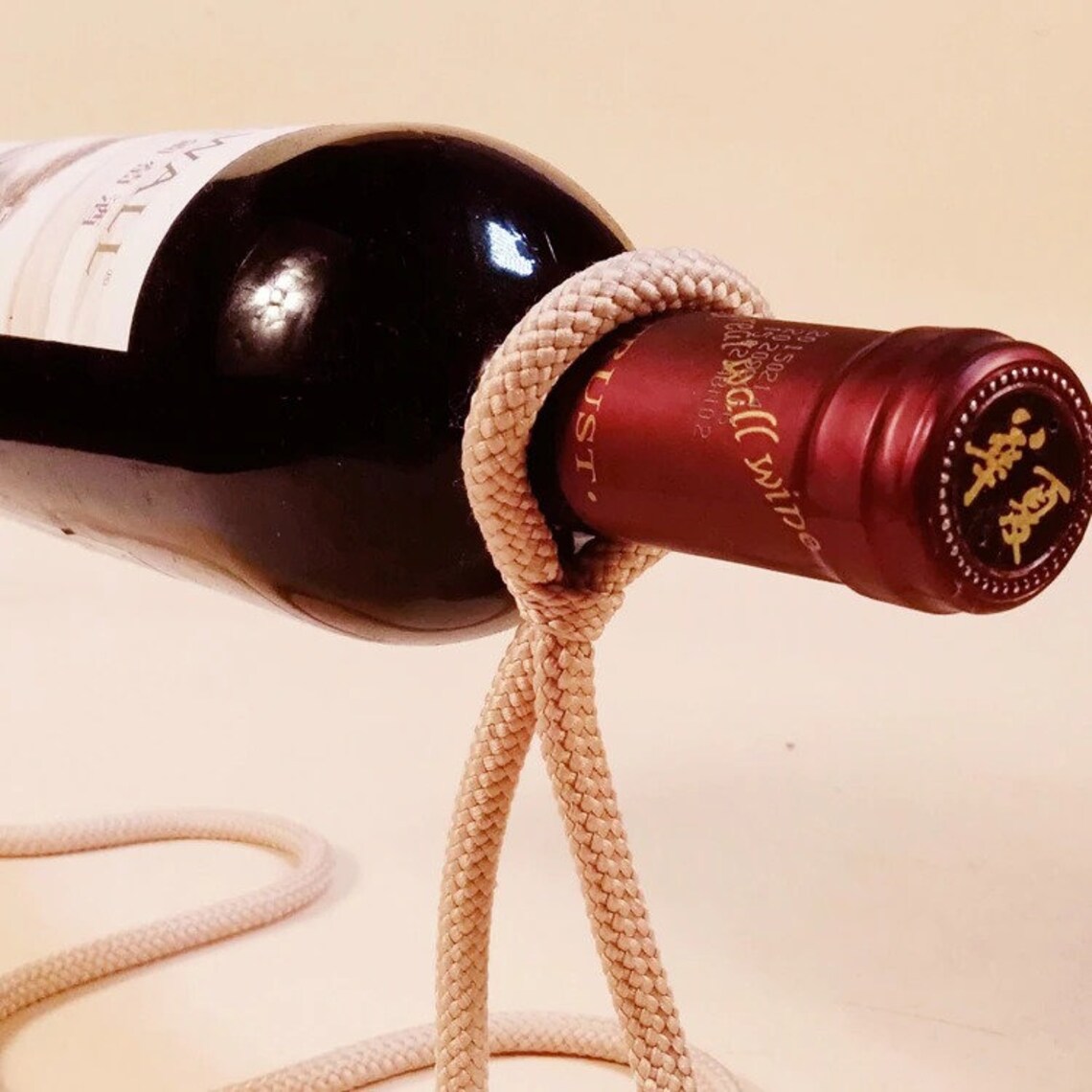 Rope Suspension Wine Rack 3 Colors rope Wine Rack Etsy
