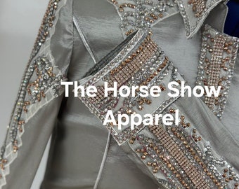 Western Custom Rodeo Queen, Showmanship, Horsemanship, Western Pleasure Show Shirt & Women Rail shirt.