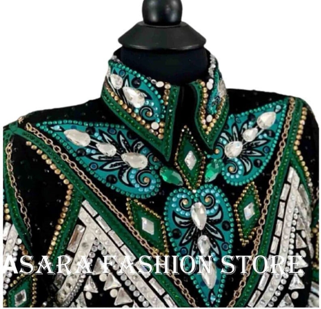 Chemise De Spectacle Western Avec Coussin De Selle Assorti - Custom