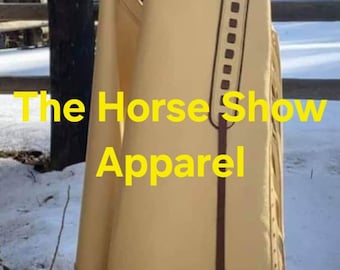 Custom Hand Made Western Chinks / Chaps- Sand Color Suede Chinks/ Chaps.