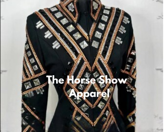 Western Women Show Vest With Shirt, Western Custom Rodeo Queen, Showmanship, Horsemanship , Western Pleasure Show Shirt & Women Rail Jacket.