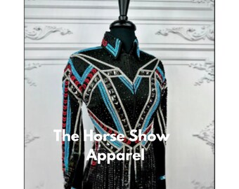 Western women show jacket Western Custom Rodeo Queen Showmanship jacket. Show clothing showmanship jacket.