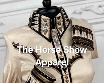 Western show Taffeta Shirts ,Western women show shirt.Showmanship shirt, Women Showmanship shirt.