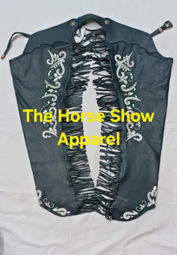 Designer customise according your jacket design Suede with Fringed Chap Custom made chap hand made chap Leather High Quality Soft Leather..