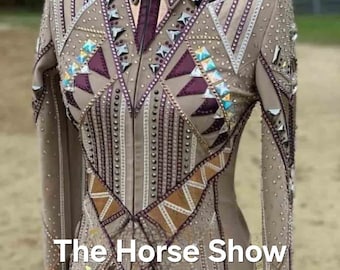 Ensemble Chemise De Spectacle Et Coussin De Selle Assorti – Western, Rodeo Queen, Custom, Inde