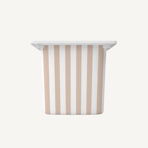 Oatmeal Beige Stripe IKEA Trofast Sticker: Playroom Decor