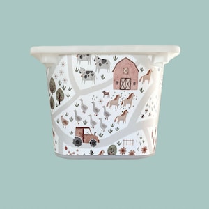 Farm Animal | Ikea Trofast Vinyl Wraps | Trofast Storage Box | Animal Stickers | Decals | Ikea Hack | Kids Playroom Decor | Gift | IKEA
