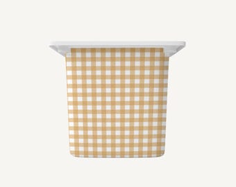 Adesivo in vinile IKEA Trofast Gingham color miele e senape: decorazione per la sala giochi