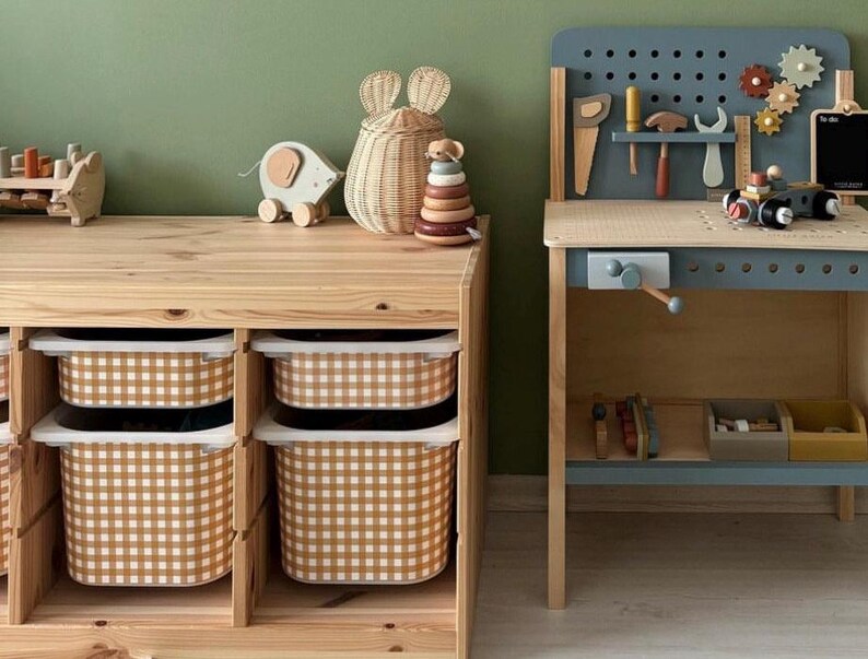 Gingham Less Than Perfect IKEA Trofast Trofast Playroom Stickers