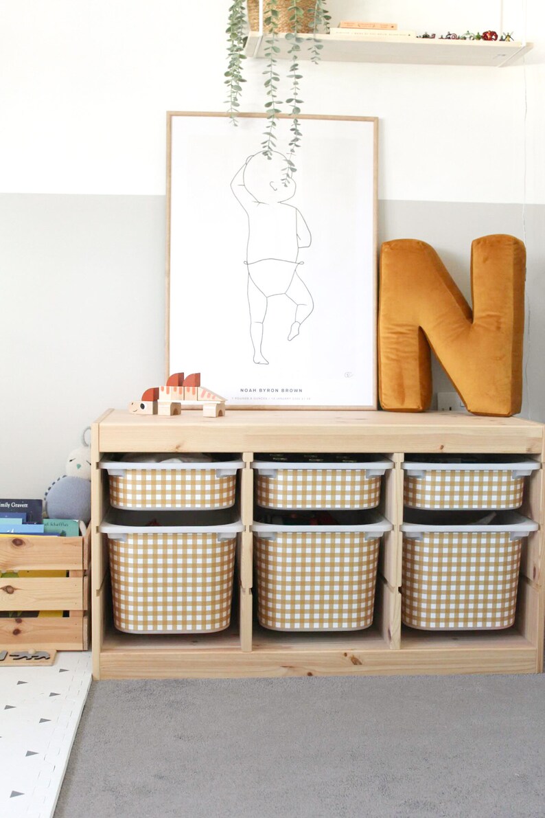 Gingham Less Than Perfect IKEA Trofast Trofast Playroom Stickers
