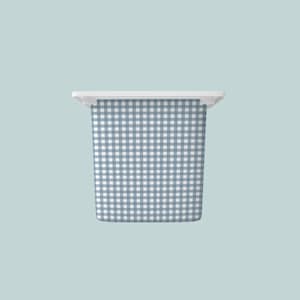 Dark Blue Gingham IKEA Trofast Sticker: Storage Box Decals