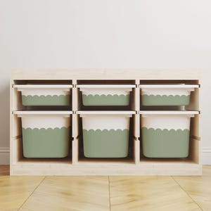 Scallop IKEA Trofast Vinyl Stickers: Furniture Decals - 6 Piece Set