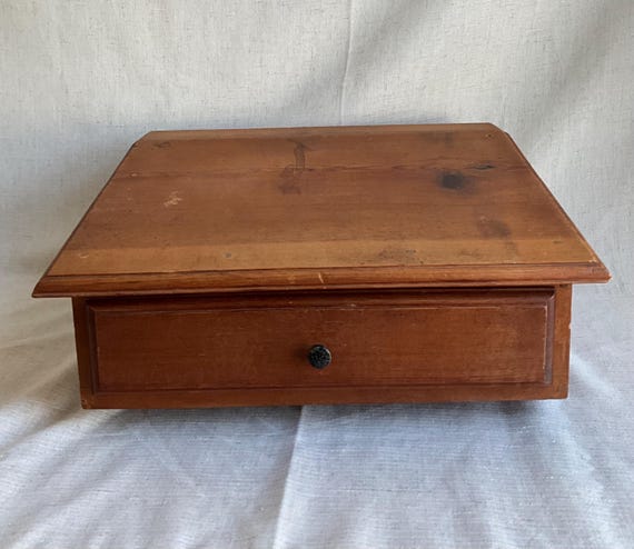 Vintage Wooden Hand Made Phone Box Secretary Writing Desk