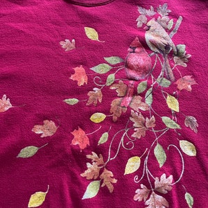 Vintage Womans Artisans Cardinal Pullover Sweater - No Size