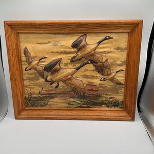 Vintage Flying Mallard Ducks 3D Wall Hanging
