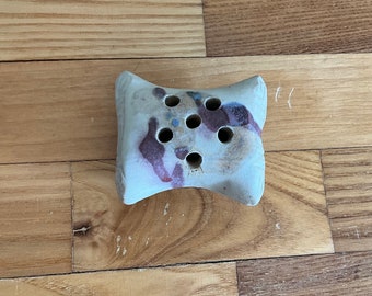 Plantador de rana Potter hecho a mano de cerámica vintage