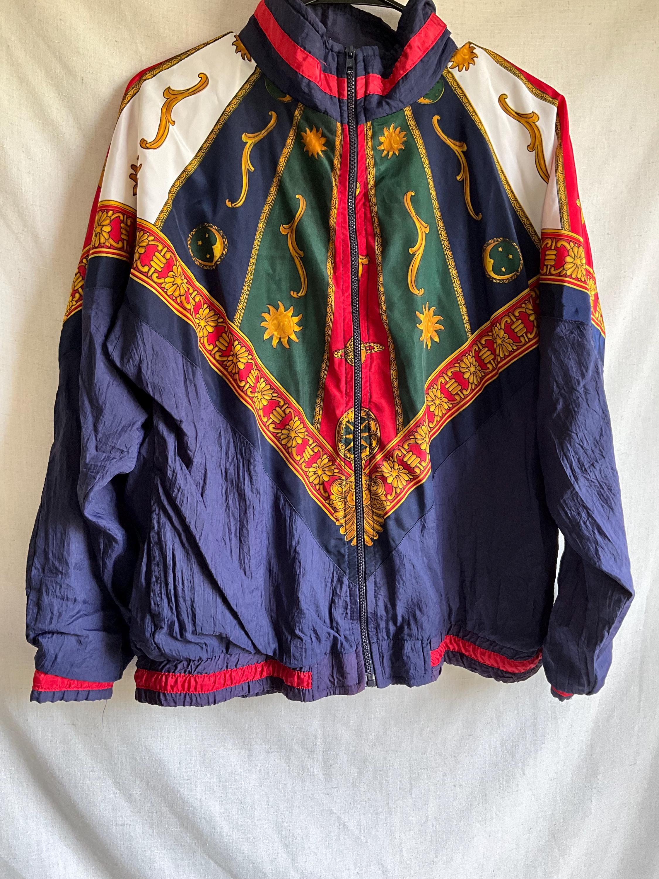 Vintage Womens Celestial Sun and Moon Color Block