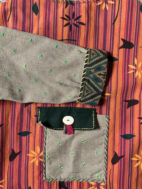 Vintage Womens Fall Style Patchwork Jacket Size L… - image 6