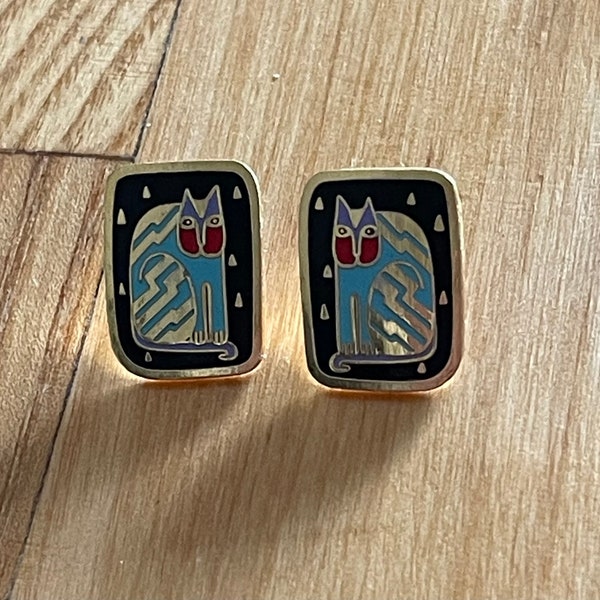 Vintage Laurel Burch fantastiCat earrings- discontinued