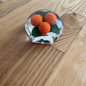 Vintage Lucite “Oranges” Paper Weight