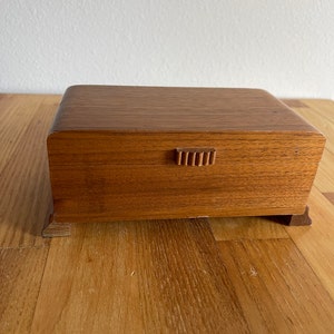 Vintage Wooden Trinket Box