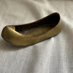 Vintage Brass Ballerina Shoe - Made in Korea