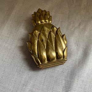 Vintage Messing Ananas Haustürklopfer | Hergestellt in den USA
