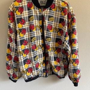 Vintage Everlast Men&#39;s Black and Red Jacket