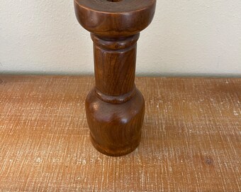 Vintage wooden candle holder/plant stand